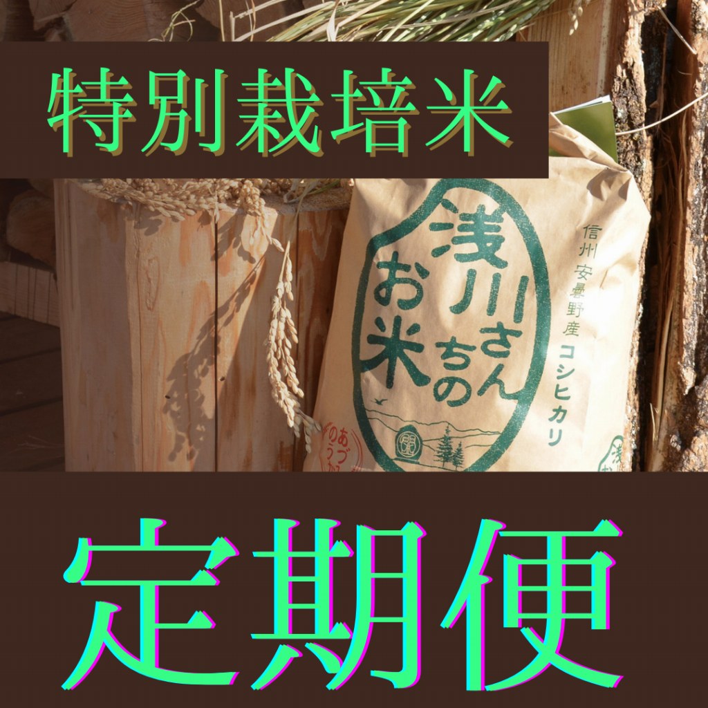 【定期便】令和5年収穫 長野県安曇野産 特別栽培米「浅川さんちのお米」 コシヒカリ
